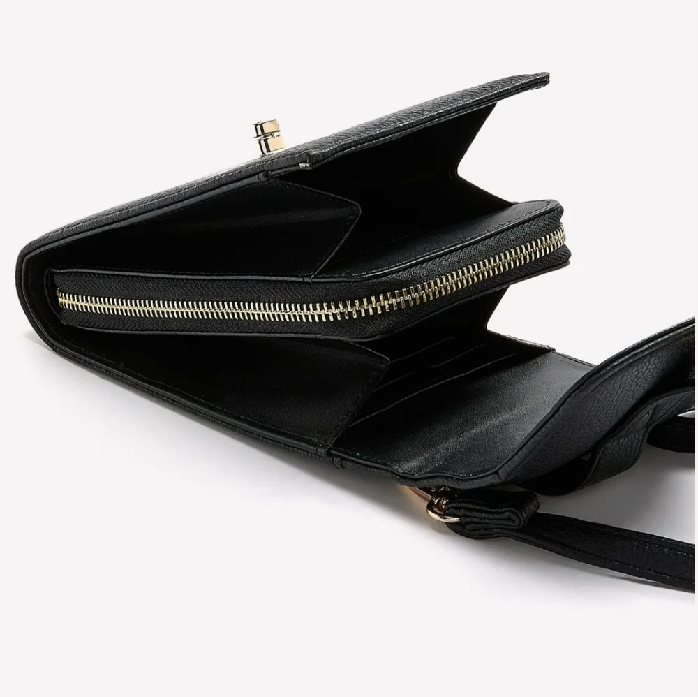 Black Crossbody Cellphone Bag - Picture 2 of 3